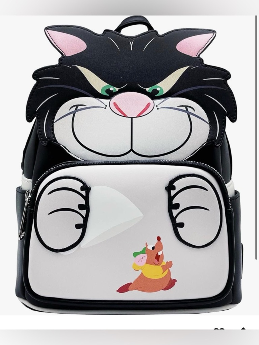 NWT Loungefly LASR X Disney Cinderella Lucifer and Gus Gus mini backpack - Picture 1 of 15